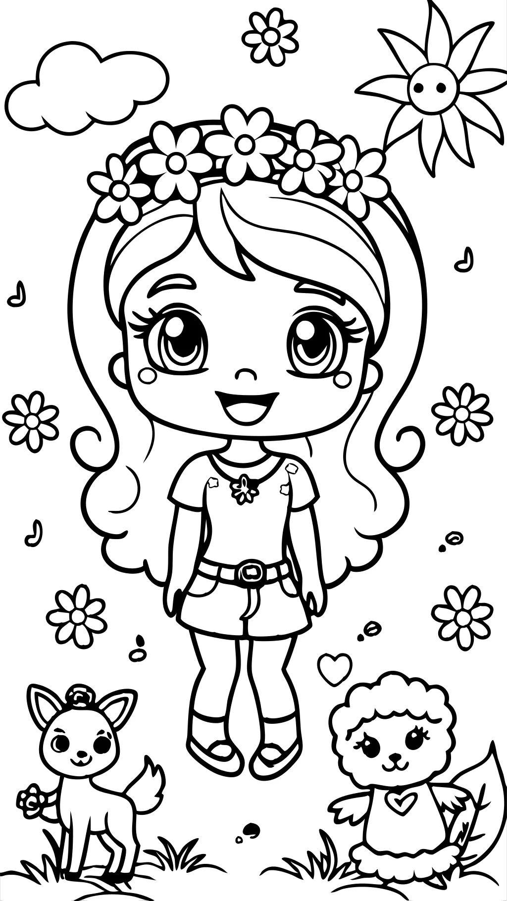 cute barbie coloring pages